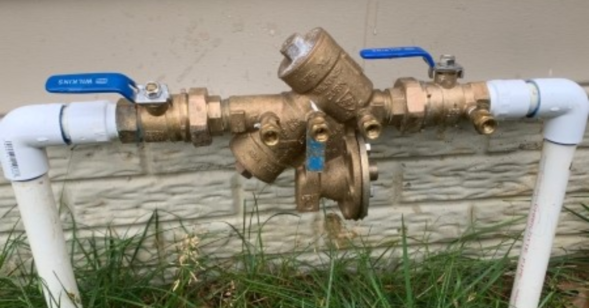 Backflow Preventer Device for Champaign Homes with Irrigation Systems Water Heater Installed by Quality Plumbing